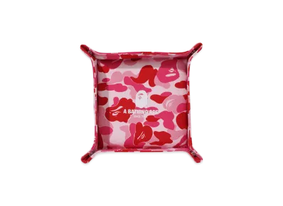 A BATHING APE ABC Camo Tray (L) Travel "Pink"