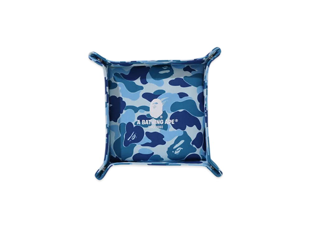 A BATHING APE ABC Camo Tray (L) Travel "Blue"