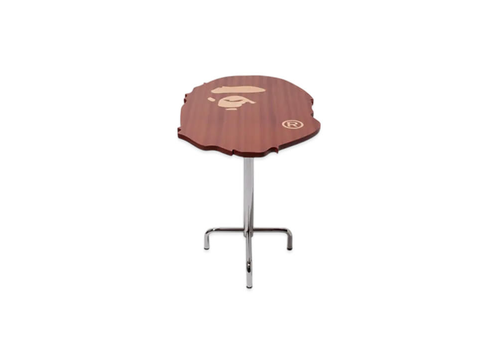 A BATHING APE Ape Head Cafe Table "Brown"