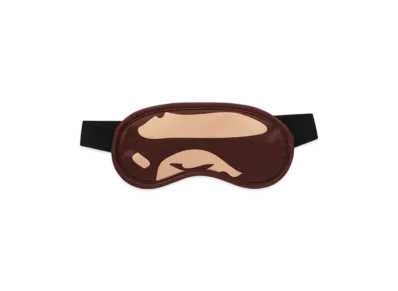 A BATHING APE Ape Head Eye Mask Travel "Brown"