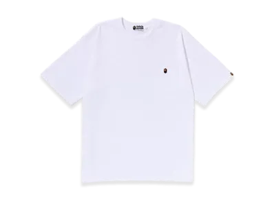 A BATHING APE Ape Head One Point Relaxed Fit Pocket Tee "White"