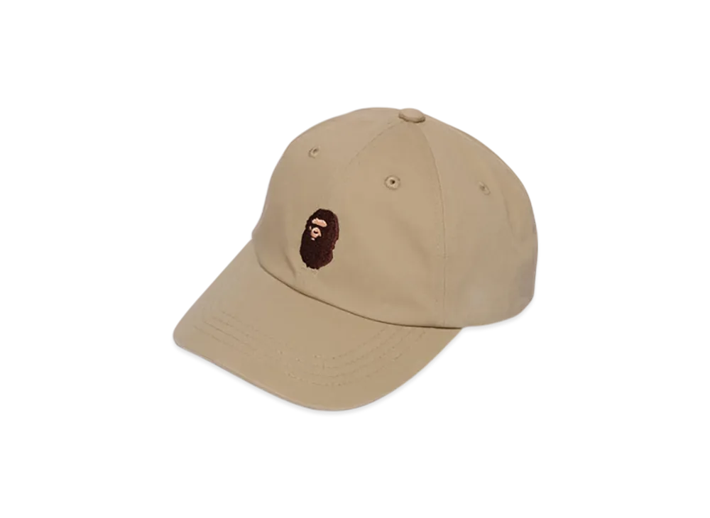 A BATHING APE Ape Head Panel Cap "Beige"