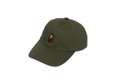 A BATHING APE Ape Head Panel Cap "Olive Drab"