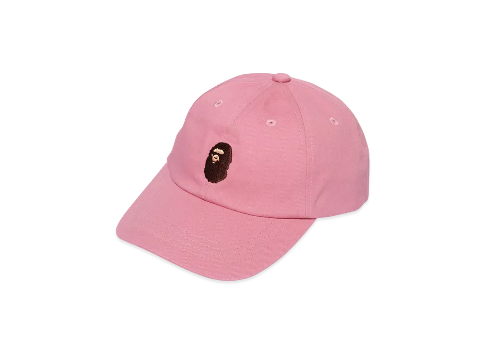 A BATHING APE Ape Head Panel Cap "Pink"