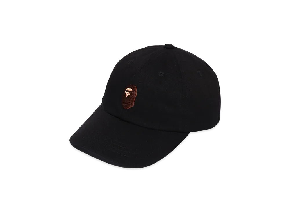 A BATHING APE Ape Head Panel Cap "Black"