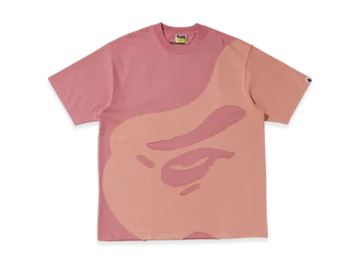 A BATHING APE Ape Head Patch Oversized Tee "Pink"
