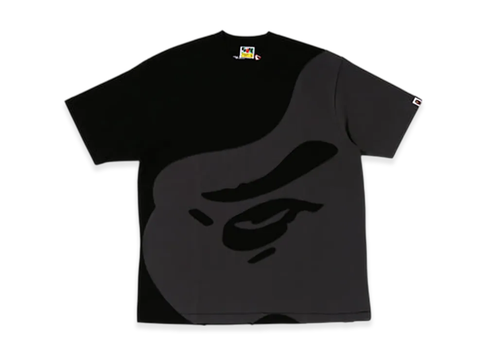 A BATHING APE Ape Head Patch Oversized Tee "Black"