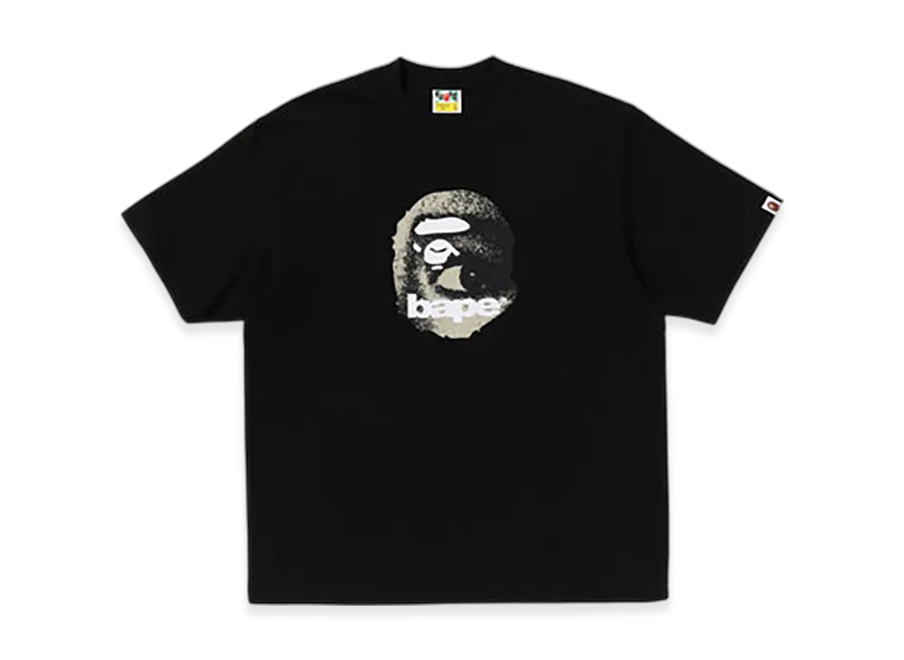 A BATHING APE Ape Head Relaxed Fit Tee "Black"