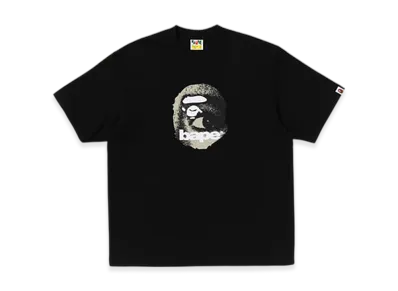 A BATHING APE Ape Head Relaxed Fit Tee "Black"