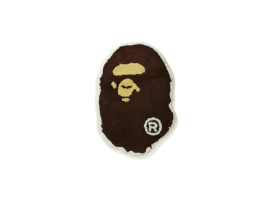 A BATHING APE Ape Head Rug Mat "Brown"