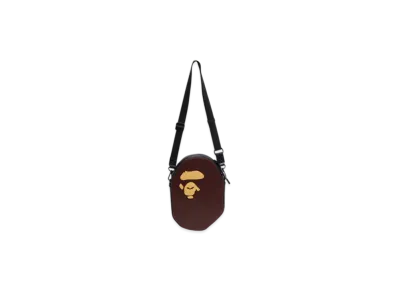 A BATHING APE Ape Head Shoulder Bag "Brown"