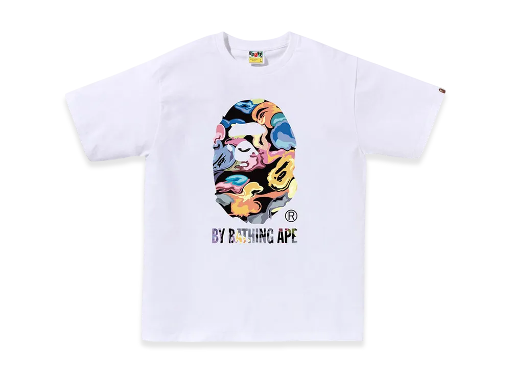 A BATHING APE Art Camo By Bathing Ape Tee "White"