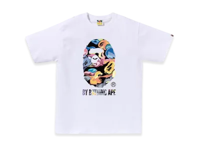 A BATHING APE Art Camo By Bathing Ape Tee "White"