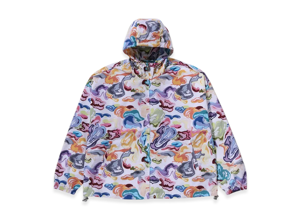A BATHING APE Art Camo Hooded Jacket "White"