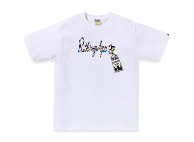 A BATHING APE Art Camo Paint Tube Tee "White"