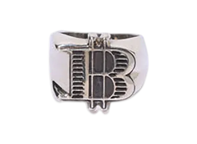 A BATHING APE B Logo Ring "Silver"