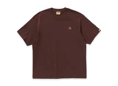 A BATHING APE Bape Bee One Point Relaxed Fit Tee "Brown"