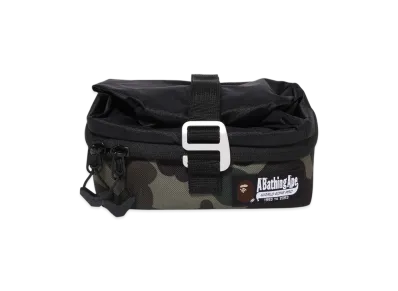 A BATHING APE Bape Camo Bag In Cooler "Green"