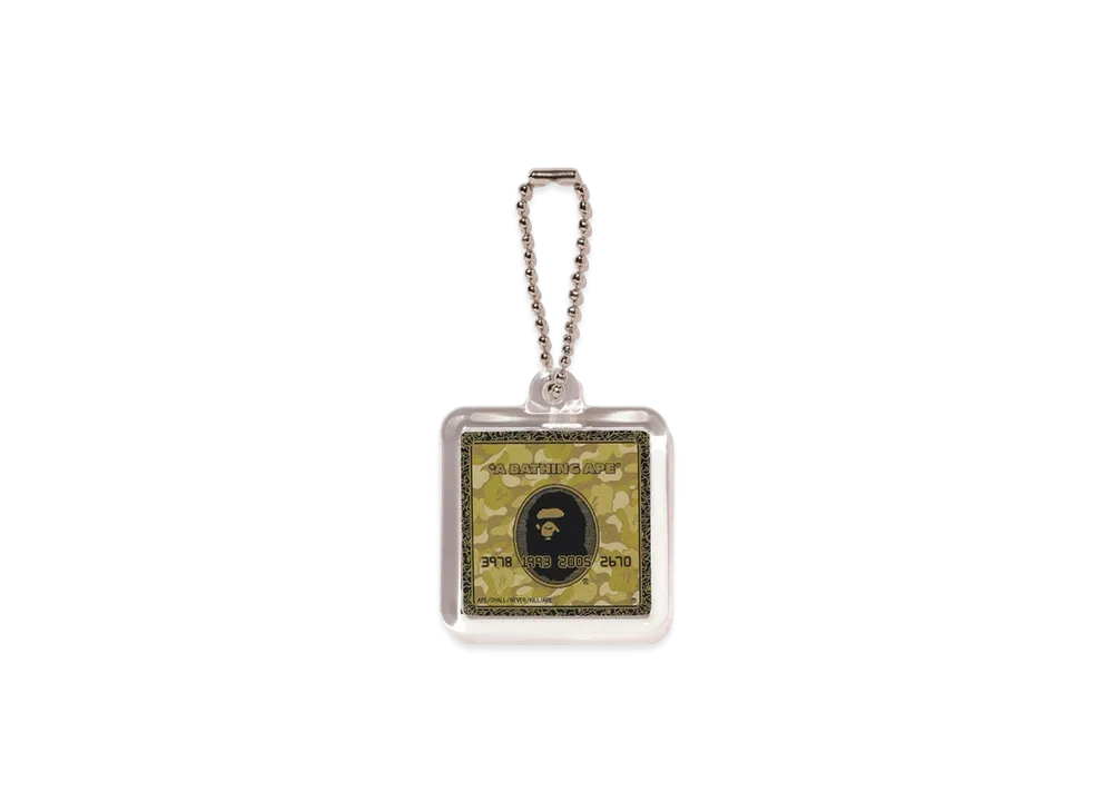 A BATHING APE Bape Card Keychain Bapec "Gold"