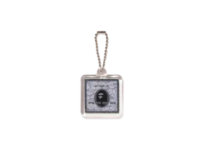 A BATHING APE Bape Card Keychain Bapec "Silver"