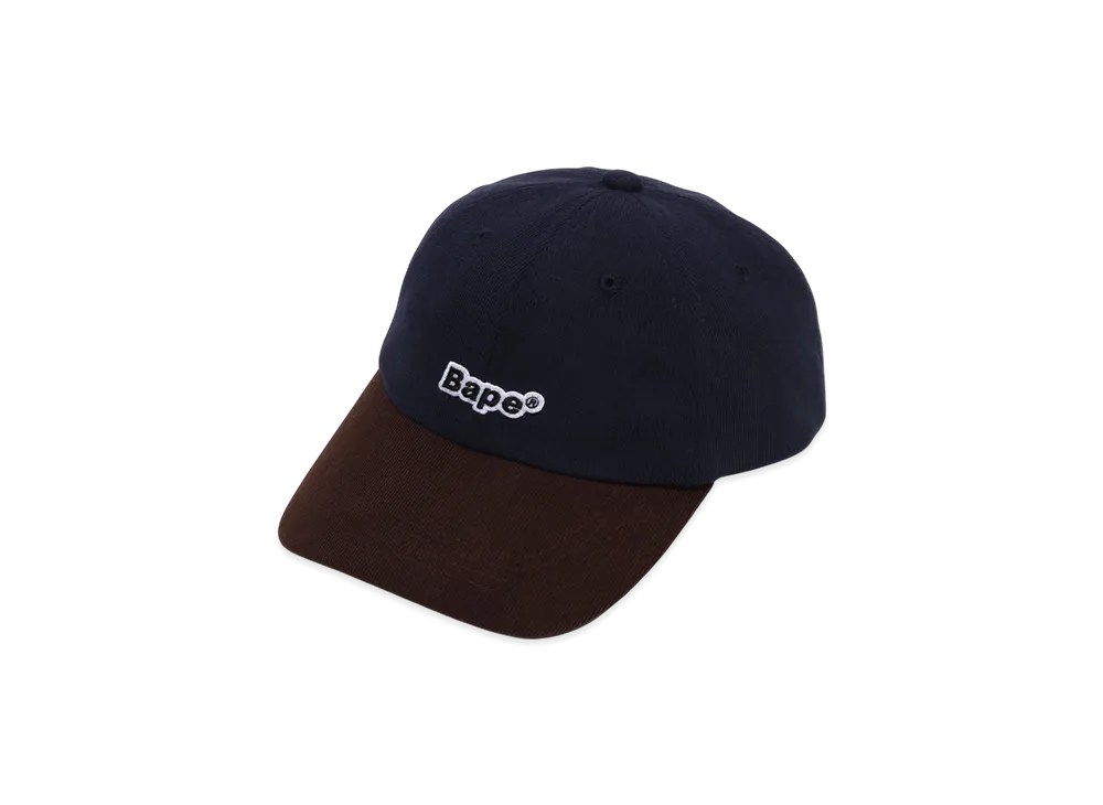 A BATHING APE Bape Corduroy Panel Cap "Navy"