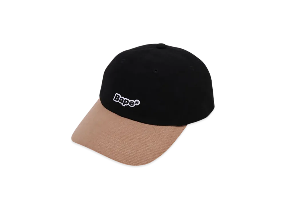 A BATHING APE Bape Corduroy Panel Cap "Black"