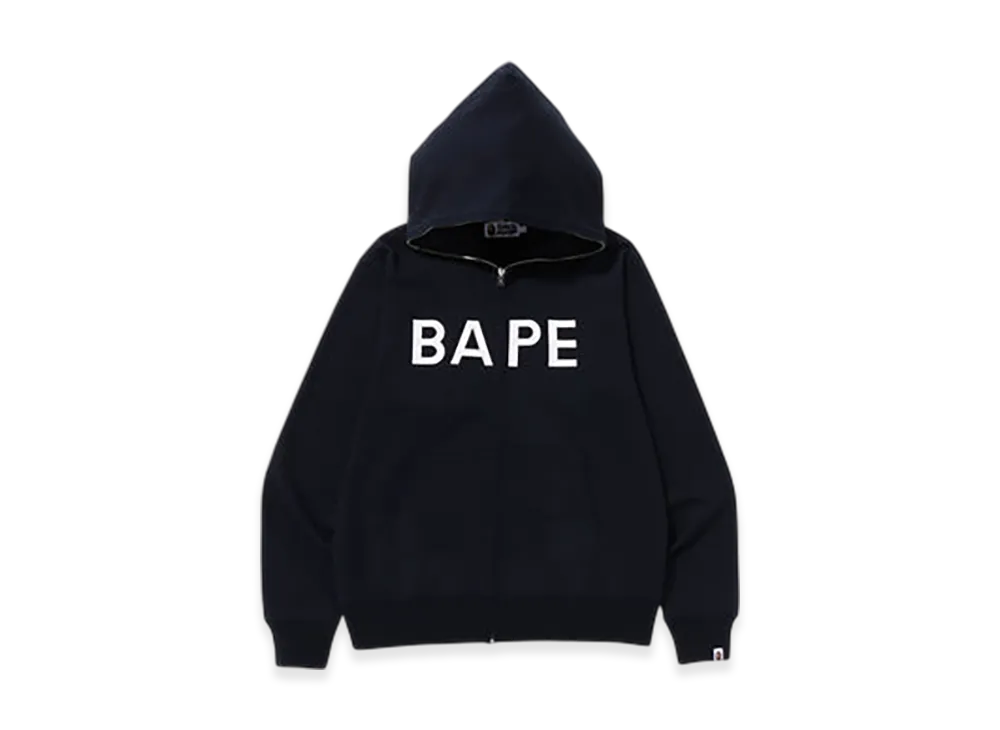 A BATHING APE Bape Full Zip Hoodie "Navy"