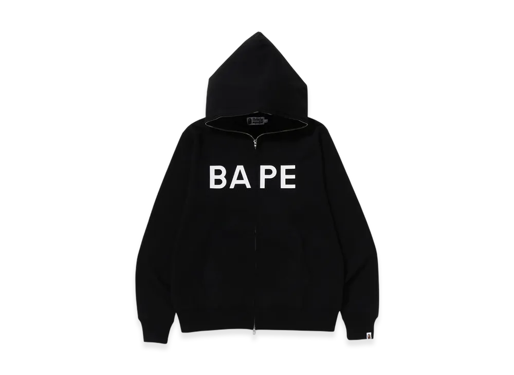 A BATHING APE Bape Full Zip Hoodie "Black"
