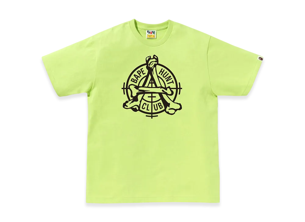 A BATHING APE Bape Hunt Club Tee "Light Green"