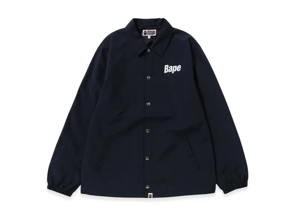 A BATHING APE Bape Logo Coach Jacket "Navy"