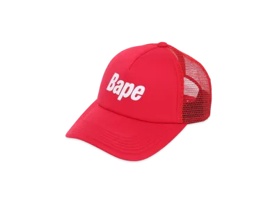 A BATHING APE Bape Logo Mesh Cap "Red"
