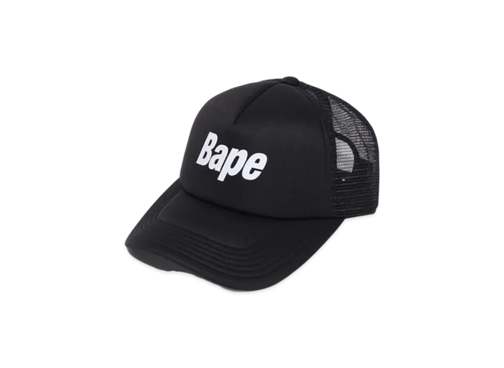 A BATHING APE Bape Logo Mesh Cap "Black"