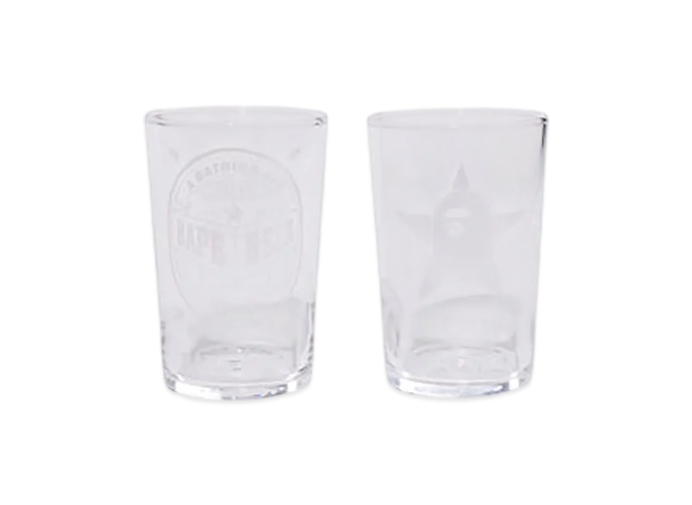 A BATHING APE Bape Mini Glass Set "Clear"
