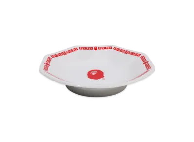 A BATHING APE Bape Octagonal Dish "White"