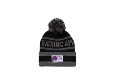 A BATHING APE Bape Pom Pom Beanie "Black"