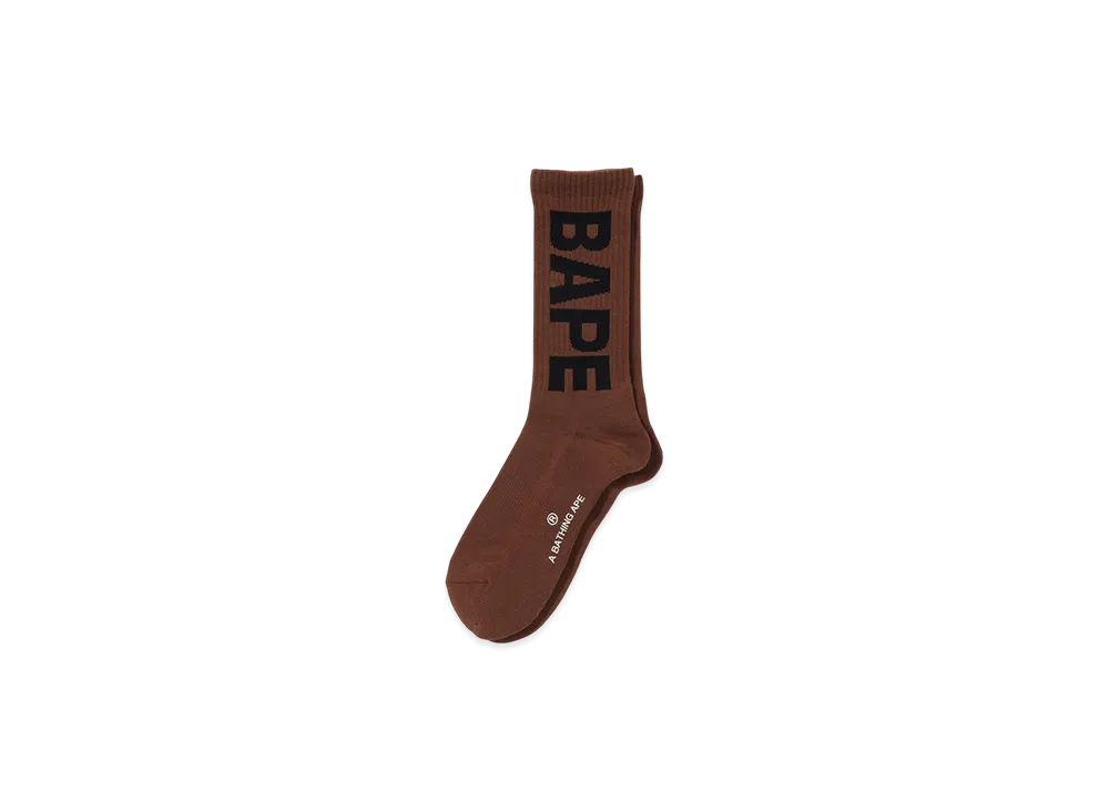 A BATHING APE Bape Socks "Brown"