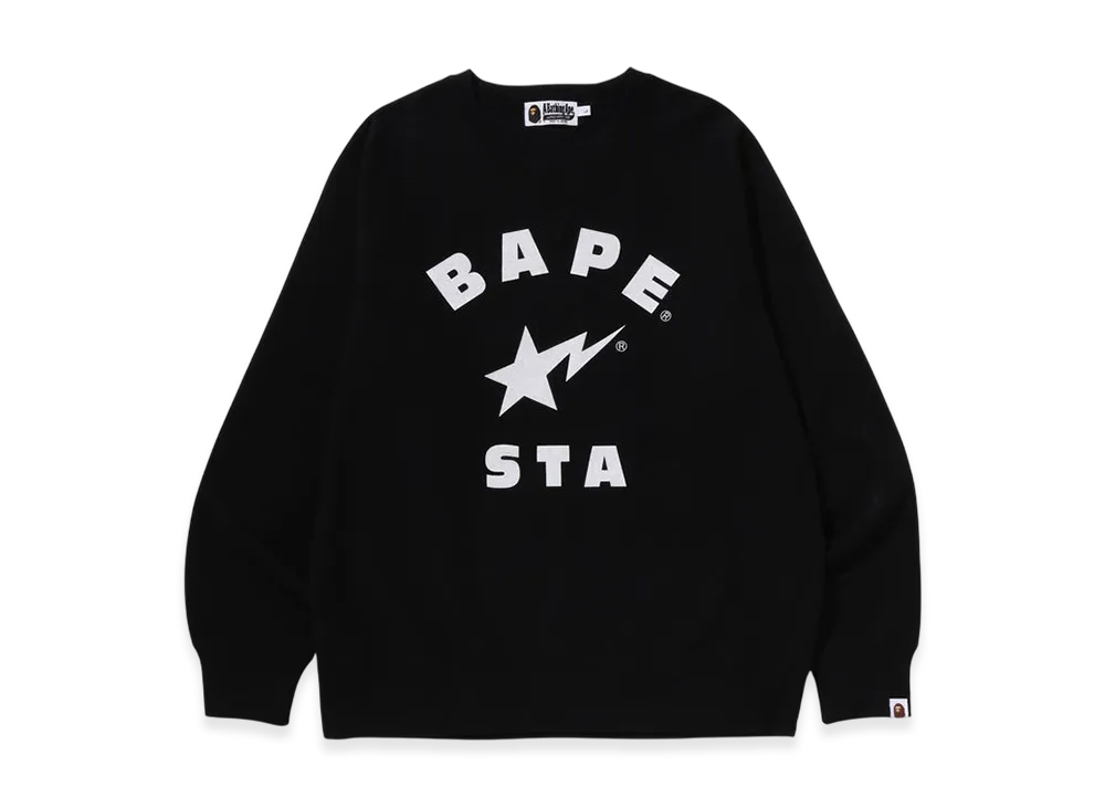 A BATHING APE Bape Sta Crewneck Sweatshirt "Black"