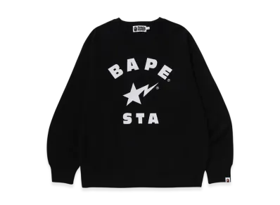 A BATHING APE Bape Sta Crewneck Sweatshirt "Black"