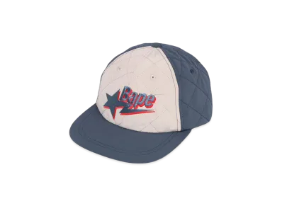 A BATHING APE Bape Sta Logo Quilting Cap "Navy"