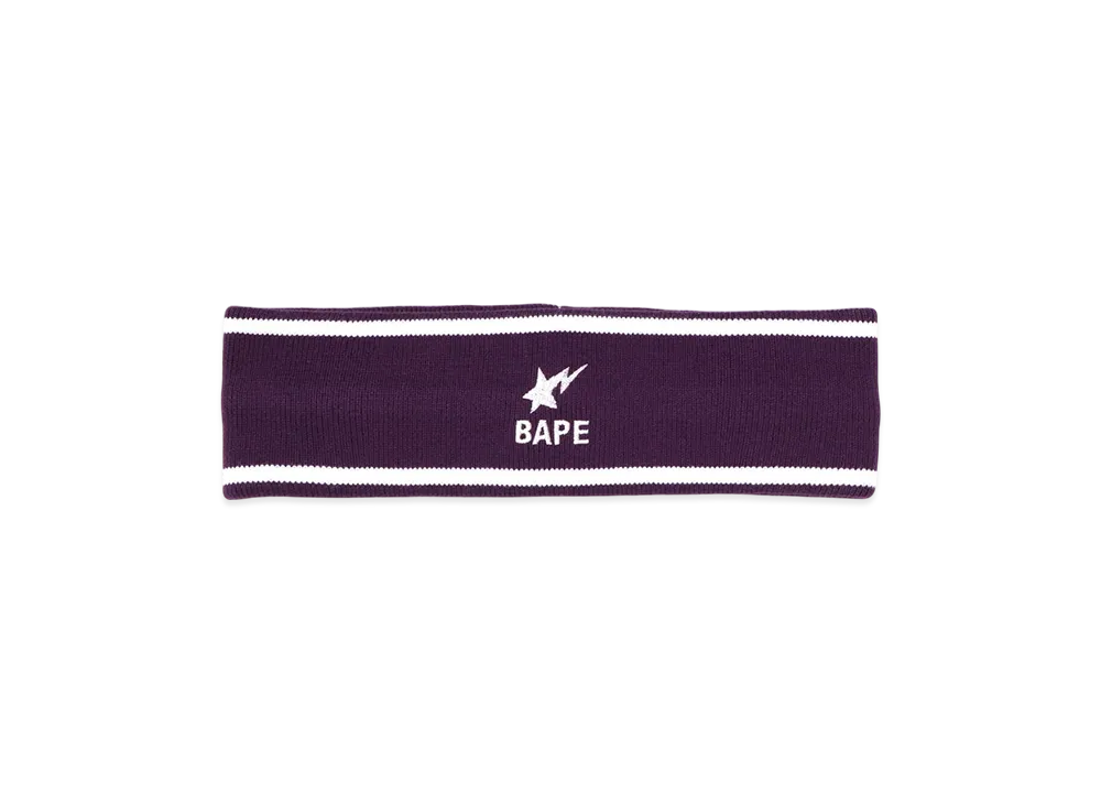 A BATHING APE Bapesta Headband "Purple"