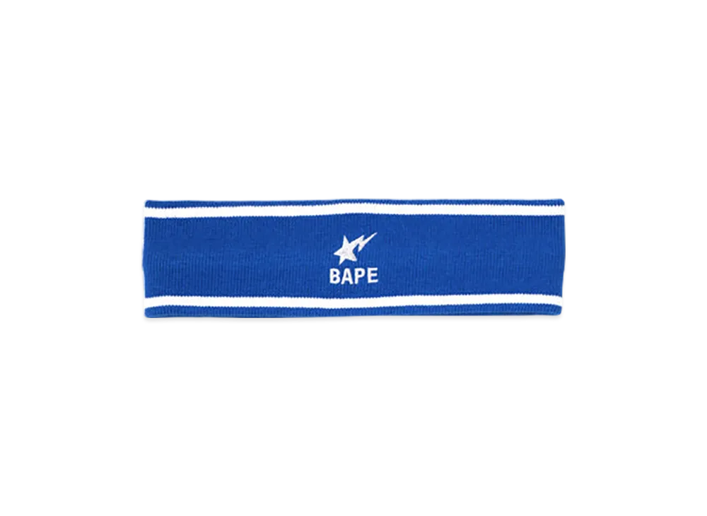 A BATHING APE Bapesta Headband "Navy"