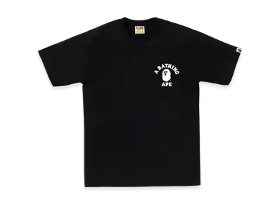 A BATHING APE Bicolor College Ats Tee "Black"
