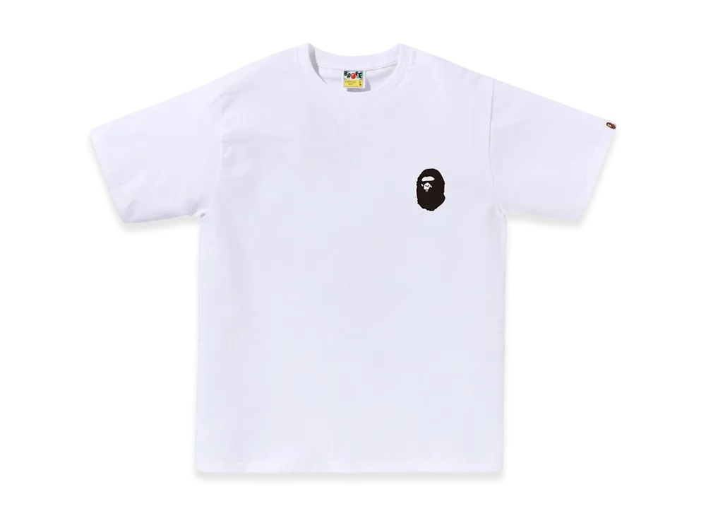 A BATHING APE Bicolor Multi Logo Tee "White"