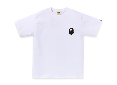 A BATHING APE Bicolor Multi Logo Tee "White"