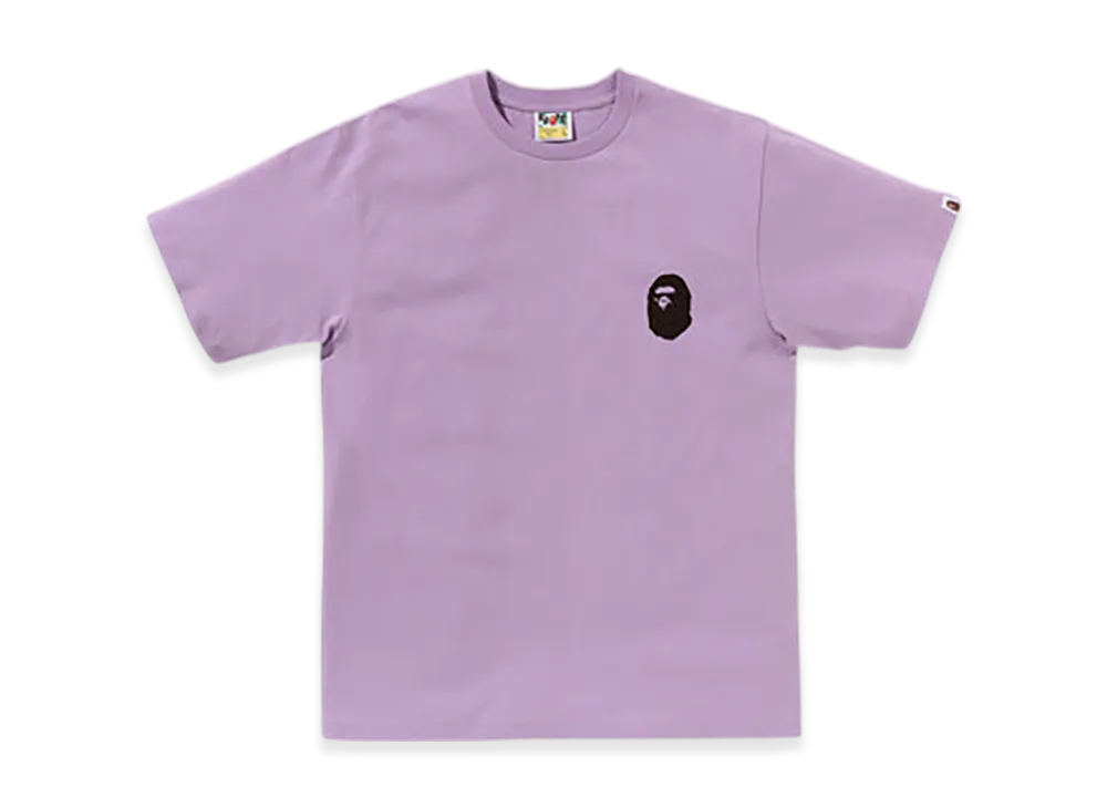 A BATHING APE Bicolor Multi Logo Tee "Purple"
