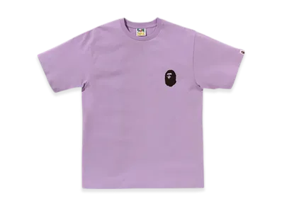 A BATHING APE Bicolor Multi Logo Tee "Purple"