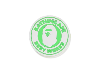 A BATHING APE Busy Works Neon Color Rubber Coaster "Green"
