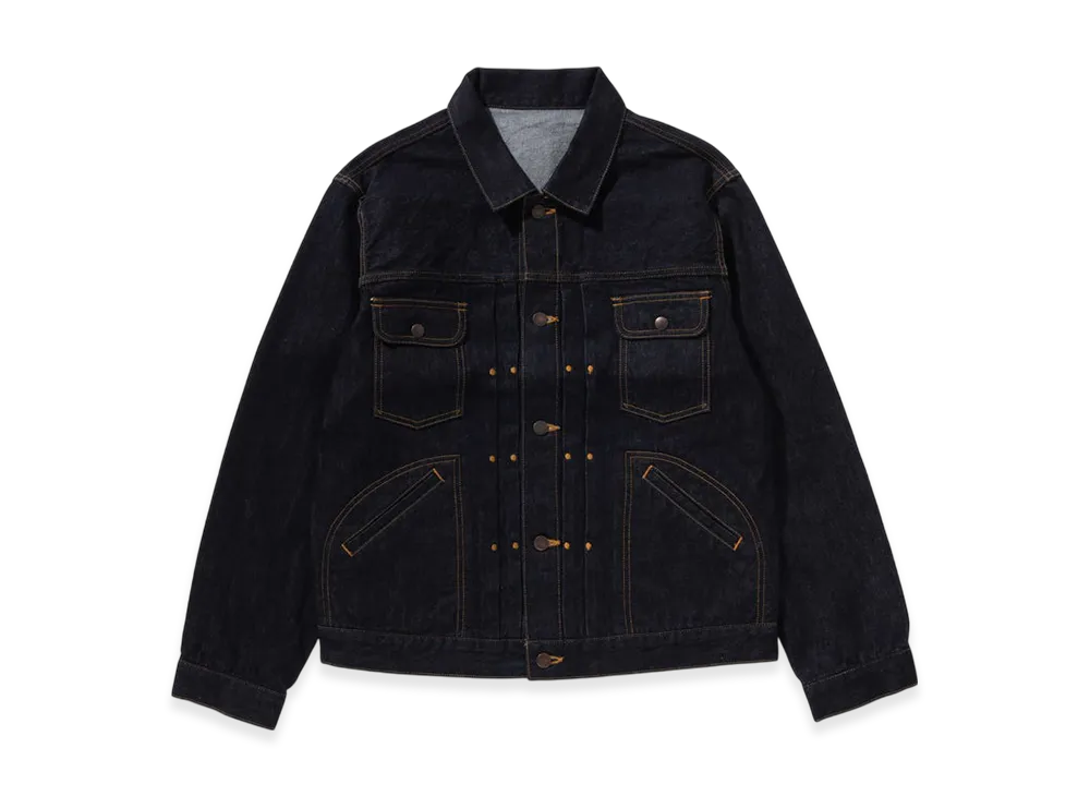 A BATHING APE Champion Denim Jacket "Indigo"