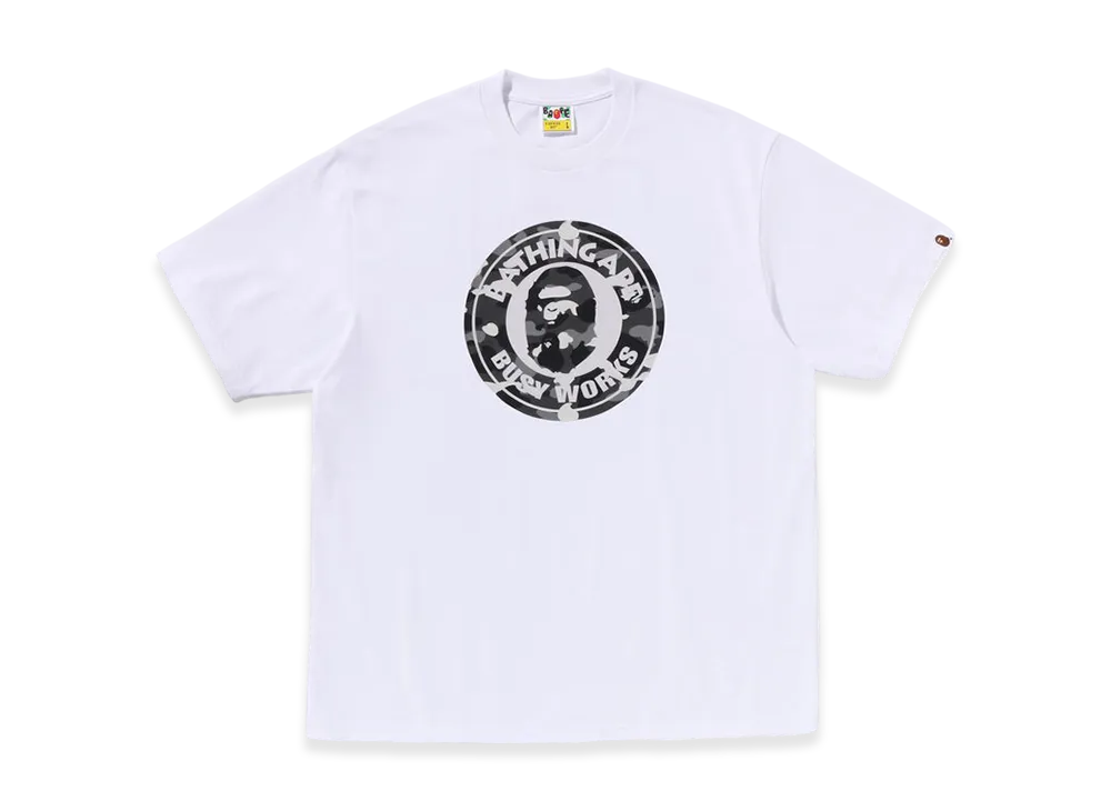 A BATHING APE City Camo Busy Works Relaxed Fit Tee "White"