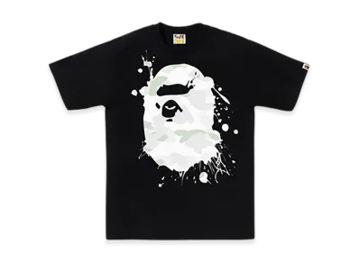 A BATHING APE City Camo Painting Ape Head Tee "Black"
